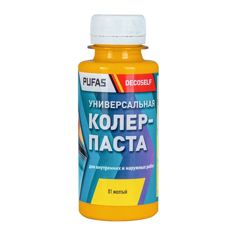 Паста колеровочная универсальная Pufas 01 желтая (0,1 л) тов-221946