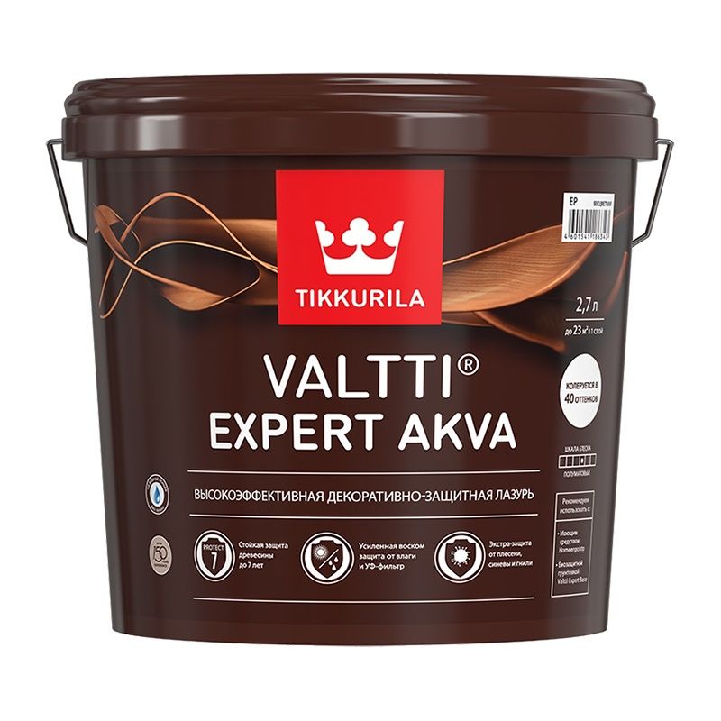 Антисептик Tikkurila Valtti Expert Akva EP бесцветный (2,7 л) тов-170119