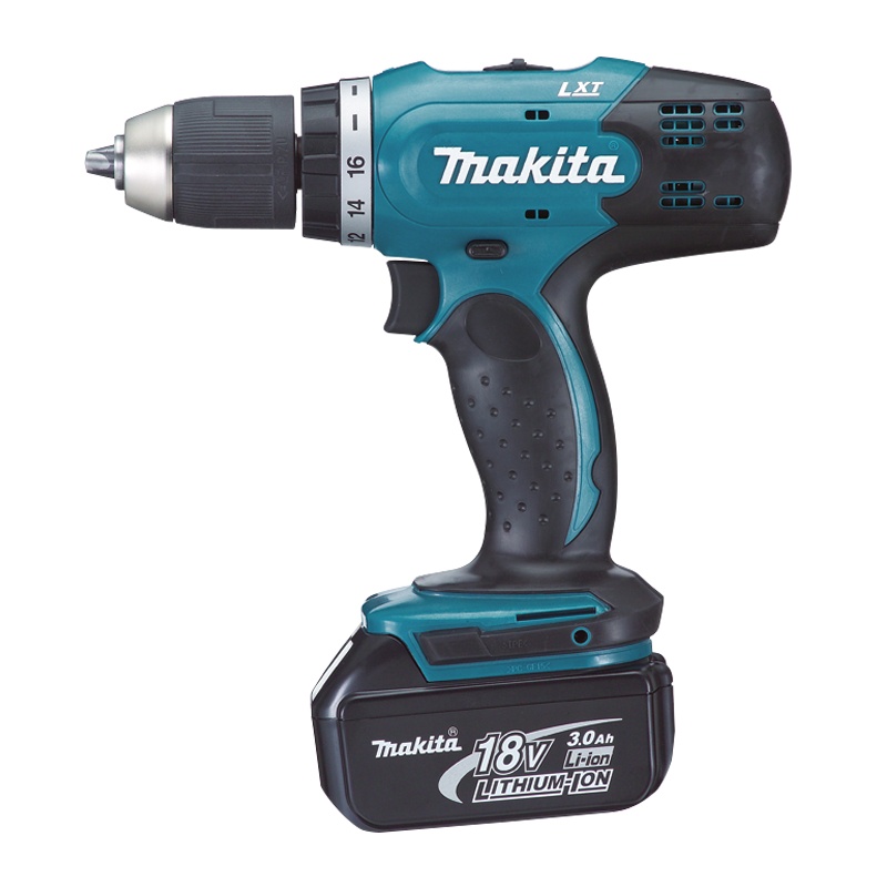 Дрель-шуруповерт Makita DDF453SYE LXT, 2 аккумулятора Li-ion (1,5Ач), 18V, 13 мм, 42 Нм, кейс тов-222246