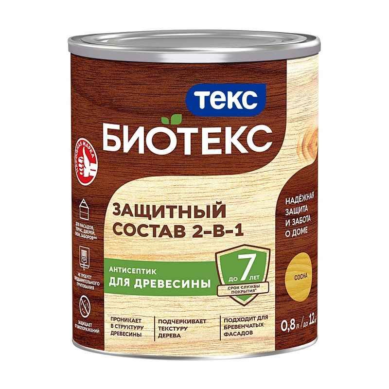 Антисептик Текс Bioteks состав 2в1 сосна (0,8 л) тов-161514