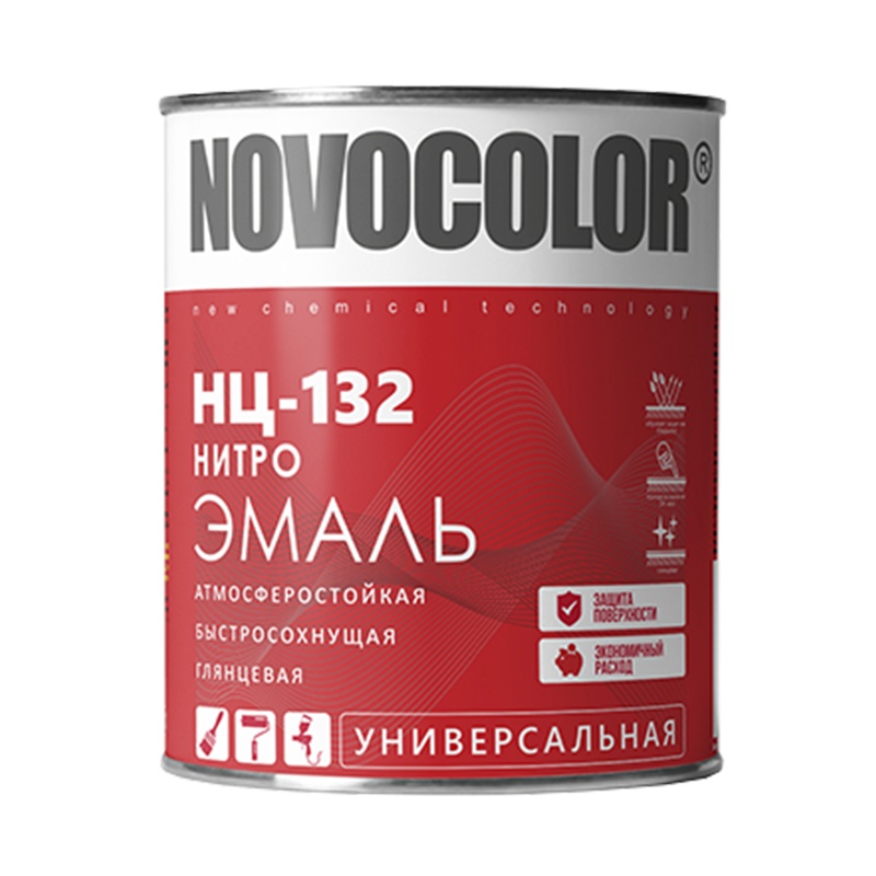 Эмаль Novocolor НЦ-132 серая (0,7 кг) тов-217285