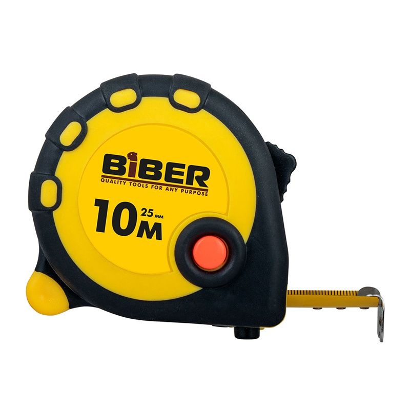 Рулетка Biber (Бибер) 40095 Standart 10 м/25 мм тов-173014