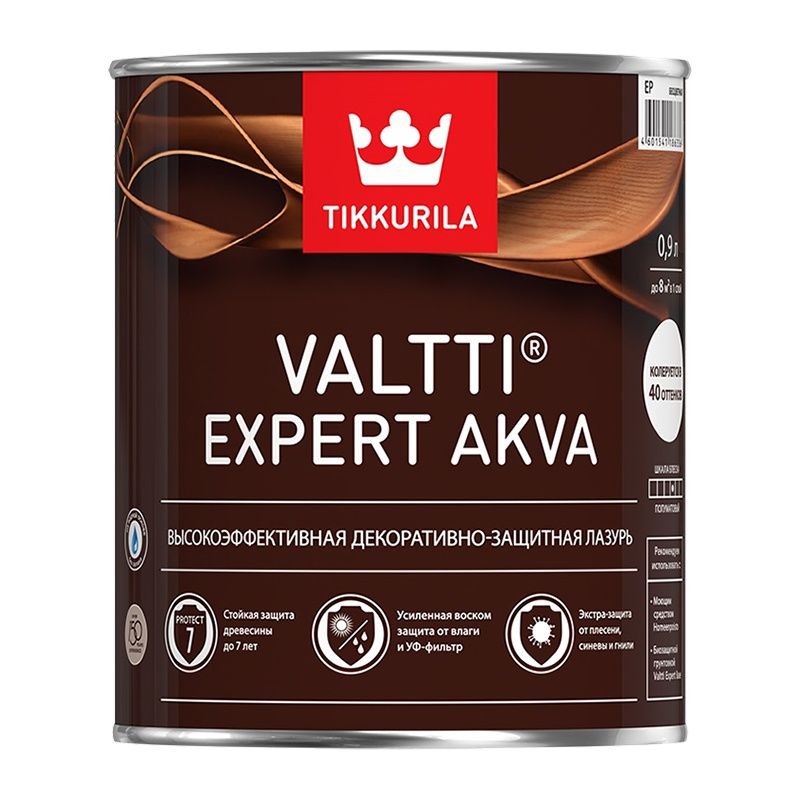 Антисептик Tikkurila Valtti Expert Akva EP бесцветный (0,9 л) тов-170114