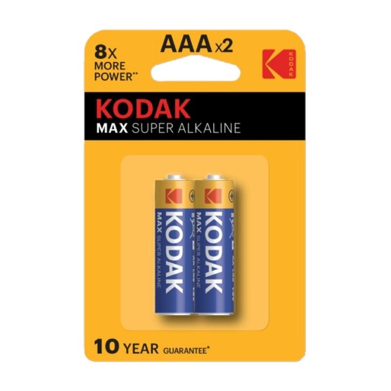 Батарейка алкалиновая Kodak, тип LR03/ААА, 1,5В (2 шт) тов-221709