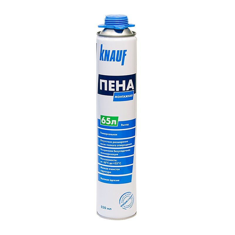 Монтажная пена Knauf 65 всесезонная (850 мл) тов-213531