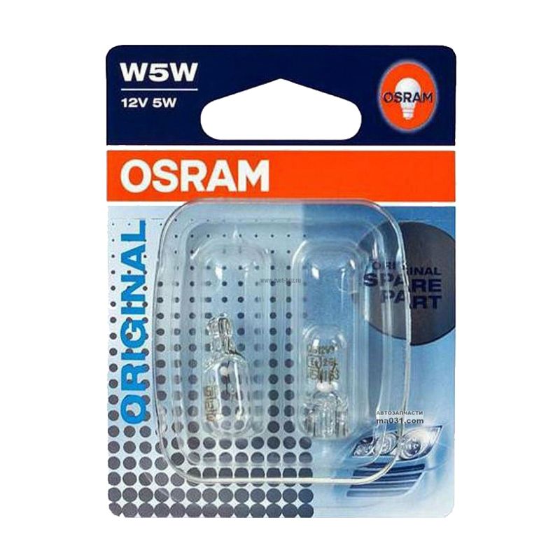 Лампа для автомобильных фар Osram, W5W тов-159651