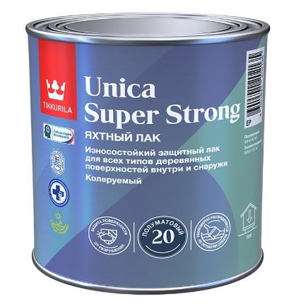 Лак Tikkurila Unica Super Strong EP полуматовый (9 л) тов-034916