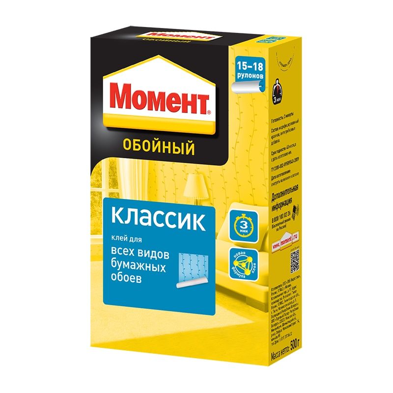 Клей для обоев Момент Классик (500 г) тов-011120