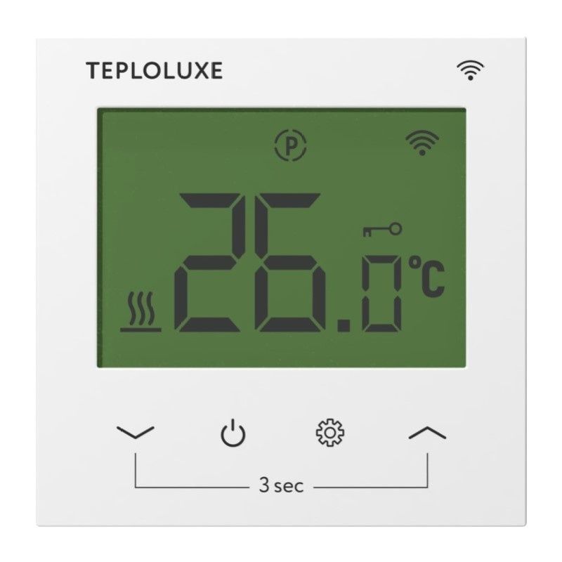 Терморегулятор Teplolux Pontus электронный Wi-Fi, белый тов-224857