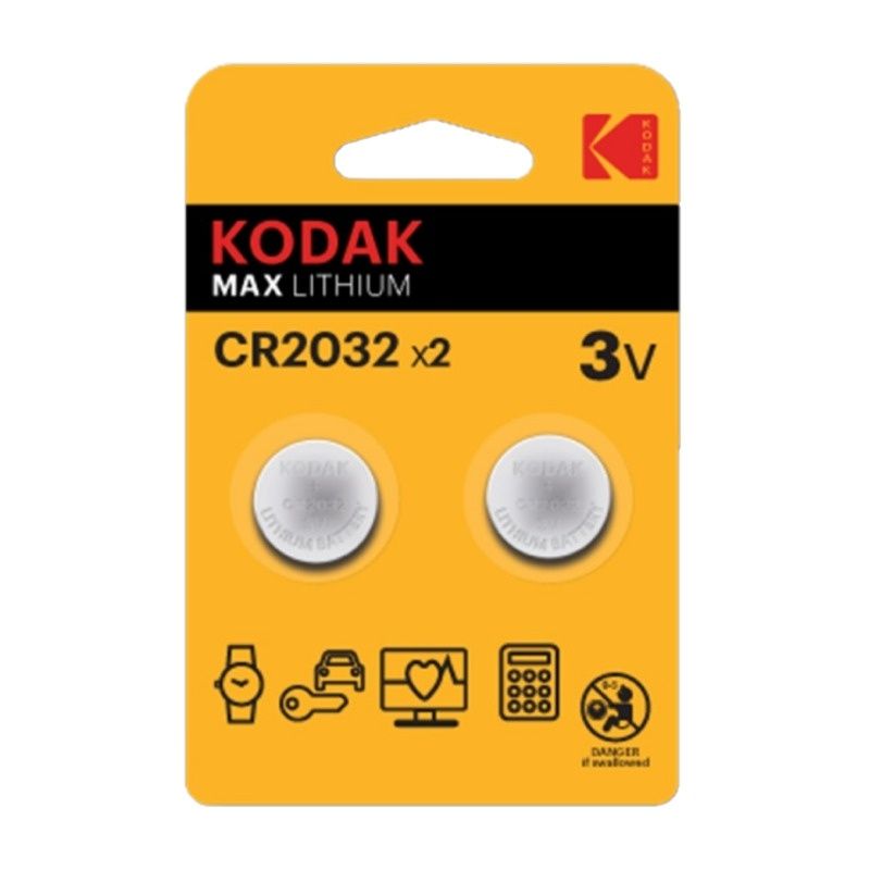 Батарейка литиевая Kodak, тип CR2032, 3В (2 шт) тов-221713