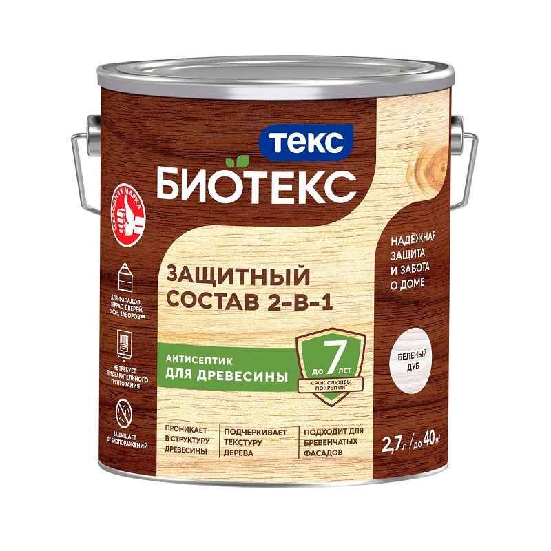 Антисептик Текс Bioteks состав 2в1 беленый дуб (2,7 л) тов-223035