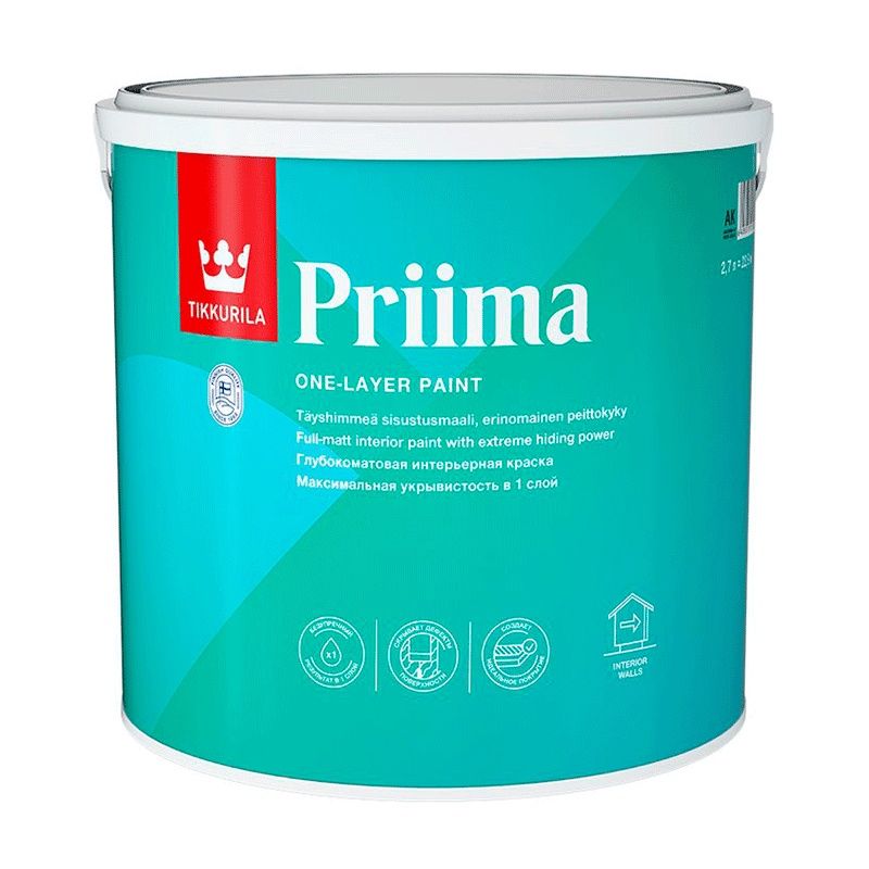 Краска интерьерная Tikkurila Priima C матовая (2,7 л) тов-204736