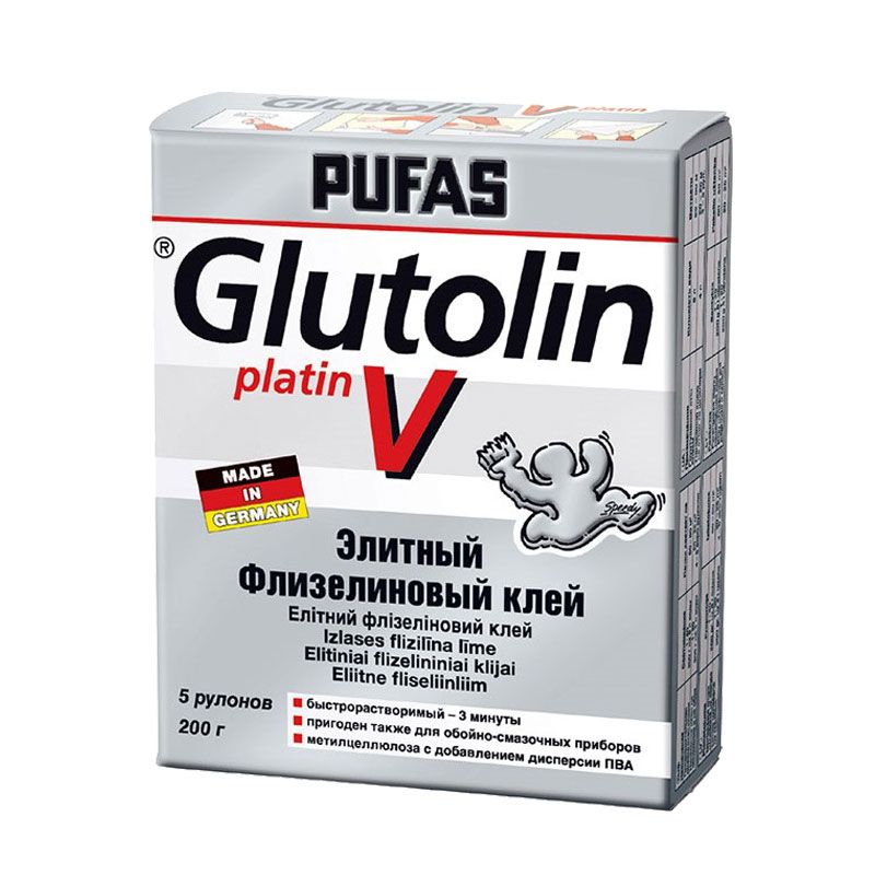 Клей для обоев флизелиновый Pufas Glutolin V Instant Elite (0,2 кг) тов-050175