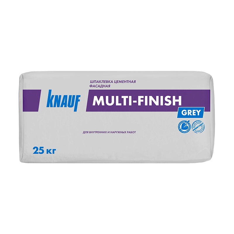 Шпаклевка цементная Knauf Multi-Finish фасадная, 25 кг тов-103197