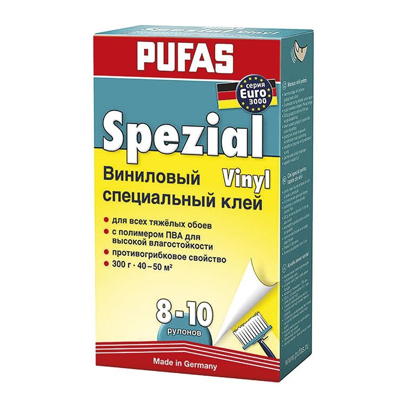 Клей для обоев виниловый Pufas Euro 3000 Spezial Kleber (0,3 кг) тов-014449