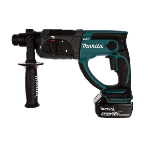 Перфоратор аккумуляторный Makita DHR202RF LXT, SDS-plus, 20 мм, 3 режима, 1,9Дж, 18V, Li-ion 3Ач, кейс тов-222256