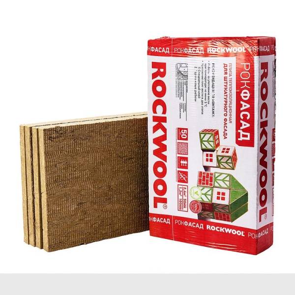 Утеплитель Rockwool Рокфасад 1000х600х50 мм, 4 шт тов-158477