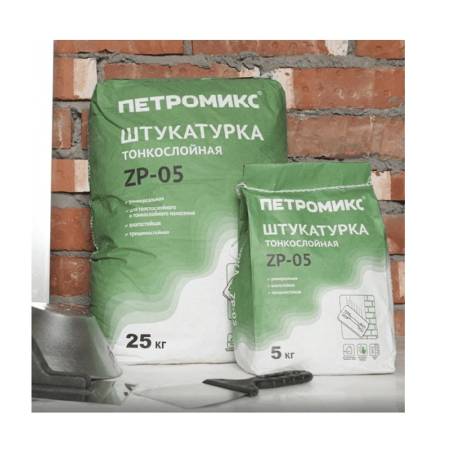 Штукатурка Петромикс тонкослойная ZP-05, 25 кг тов-203505. Артикул 