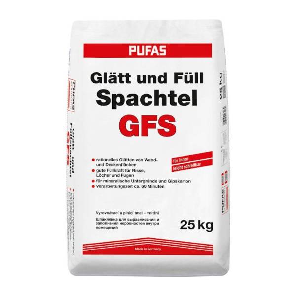 Шпаклёвка гипсовая Pufas N3 Glatt und Fullspachtel, 25 кг тов-014425