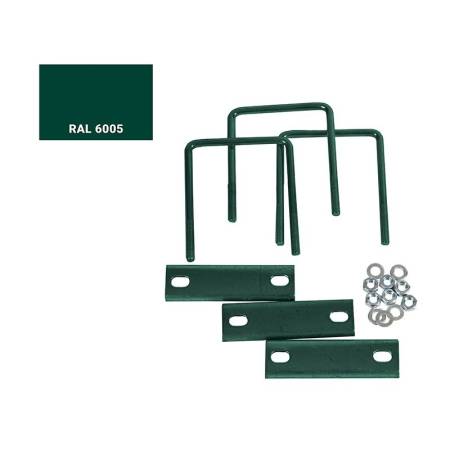Комплект держателей для столба 50х50 мм, зеленый RAL 6005 (3 шт) тов-203183. Артикул �