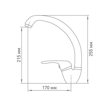 Смеситель для кухни Mix&Fix Zetta 1005-02, утка тов-146691. Артикул 