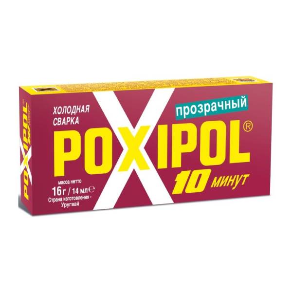 Клей Poxipol Холодная сварка прозрачный (14 мл) тов-222837