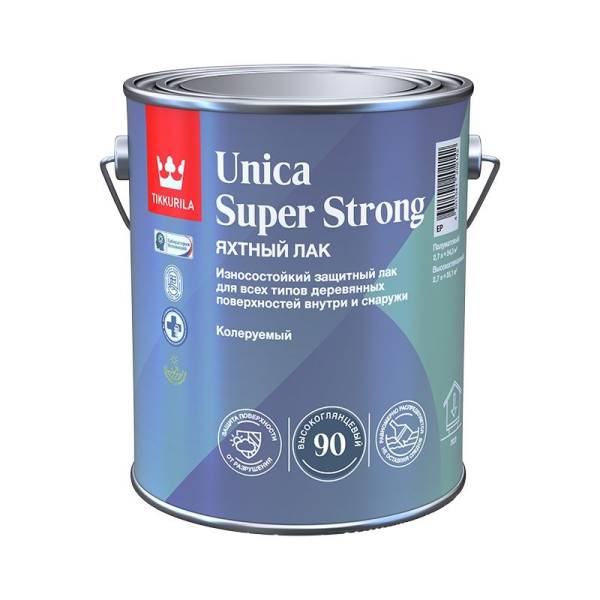 Лак Tikkurila Unica Super Strong EP глянцевый (2,7 л) тов-024012