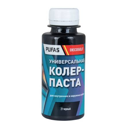 Паста колеровочная универсальная Pufas 21 черная (0,1 л) тов-221957. Артикул 