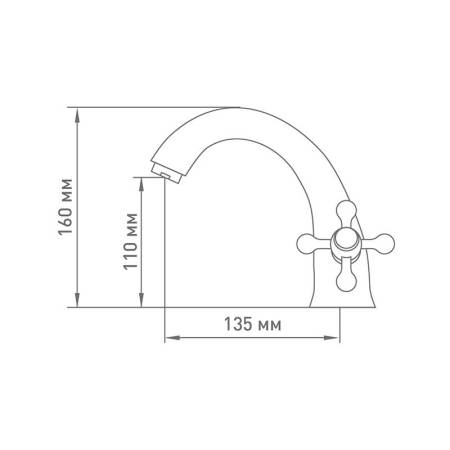 Смеситель для раковины Mix&Fix Soffron 7403 тов-114493. Артикул 