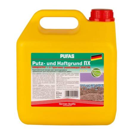 Грунт-концентрат 1:9 Pufas Putz-und Haftgrung укрепляющий (2,5 л) тов-056818. Артикул �