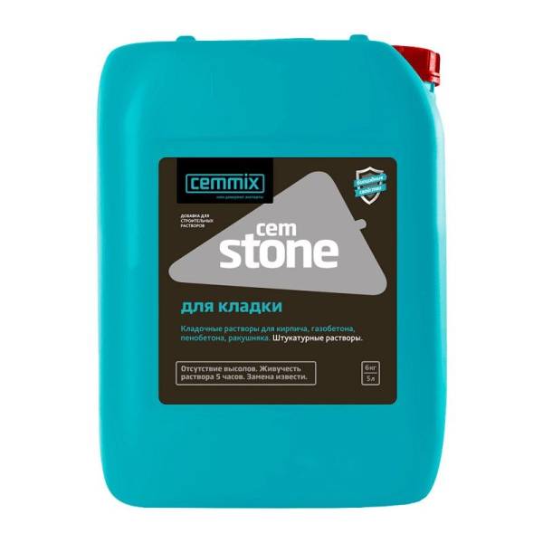 Добавка для кладочных и строительных растворов Cemmix Cemstone, 5 л тов-185230