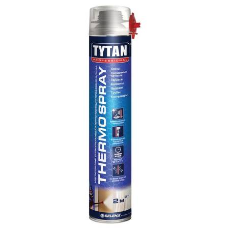 Теплоизоляция напыляемая полиуретан. Tytan Thermospray проф. (870 мл) тов-205192. Артикул 