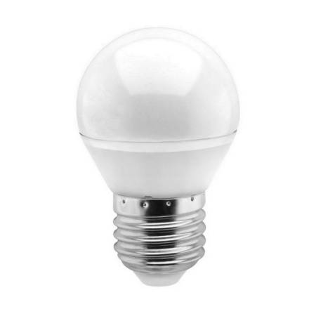Лампа светодиодная Smartbuy LED E27, шар, 7Вт, 230В, 4000К, нейтральный свет тов-218122. Артикул 