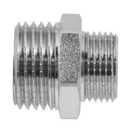 Ниппель (бочонок) переходной 1/2" x 3/8" НР тов-102653. Артикул 