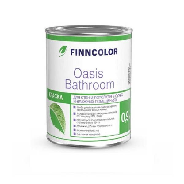 Краска интерьерная Finncolor Oasis Bathroom основа А полуматовая (0,9 л) тов-191827