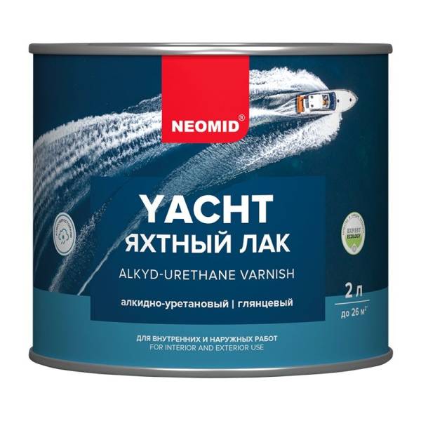 Лак яхтный Neomid Yacht алкидно-уретановый глянцевый (2 л) тов-206666