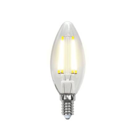 Лампа филаментная LED E14, свеча, 6Вт, 3000К, теплый свет тов-190645. Артикул 