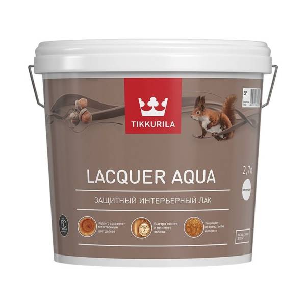 Лак Tikkurila Euro Lacquer Aqua матовый (2,7 л) тов-155326