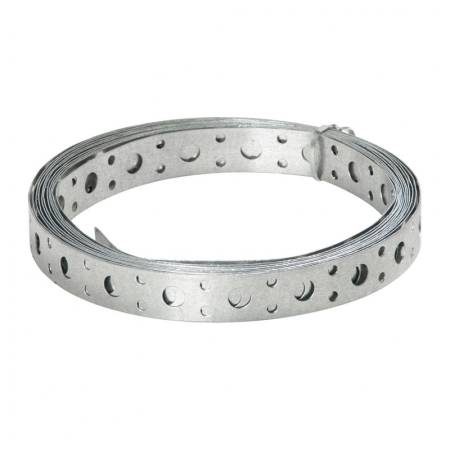 Лента монтажная перфорированная, 20х0,7 мм (25 м) оцинкованная тов-141600. Артикул 