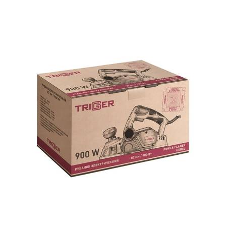 Рубанок сетевой Trigger (Триггер) 20301 900Вт, ширина/глубина=82/3мм, выборка четверти тов-184269. Артикул �
