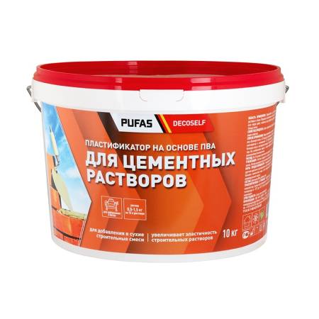 Клей ПВА Pufas Decoself cтроительный пластификатор (10 кг) тов-126997. Артикул 