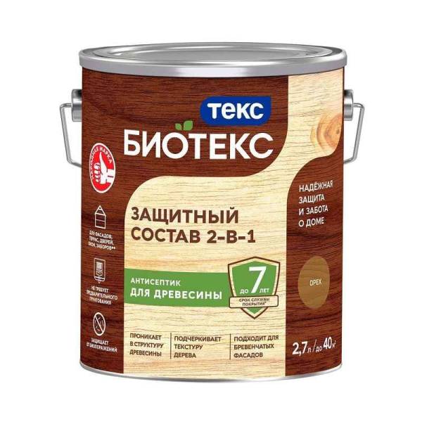 Антисептик Текс Bioteks состав 2в1 орех (2,7 л) тов-161535