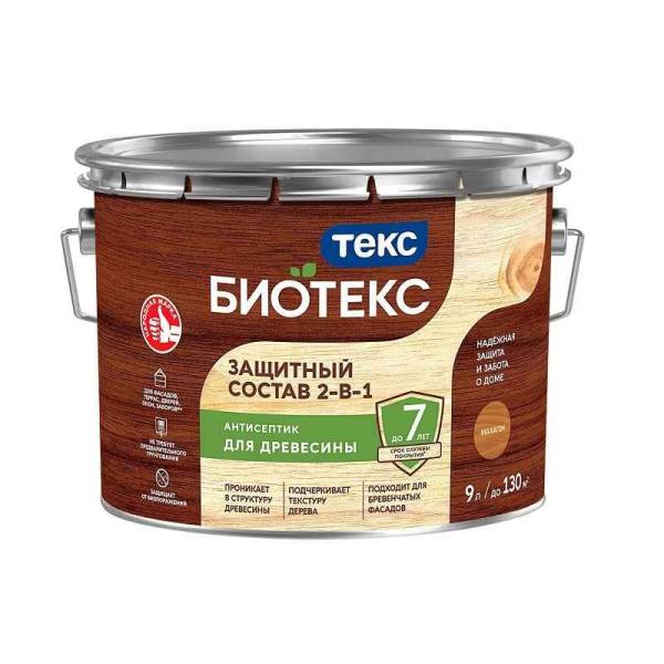 Антисептик Текс Bioteks состав 2в1 махагон (9 л) тов-161547