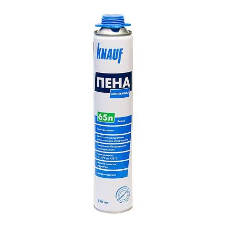 Монтажная пена Knauf 65 всесезонная (850 мл) тов-213531. Артикул 