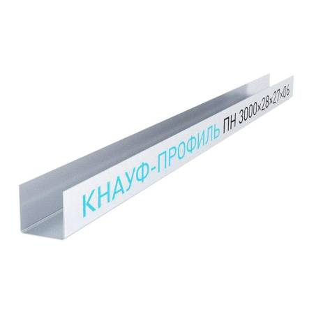 Профиль потолочный направляющий Knauf ППН (28х27 мм / 3 м) тов-007558. Артикул 