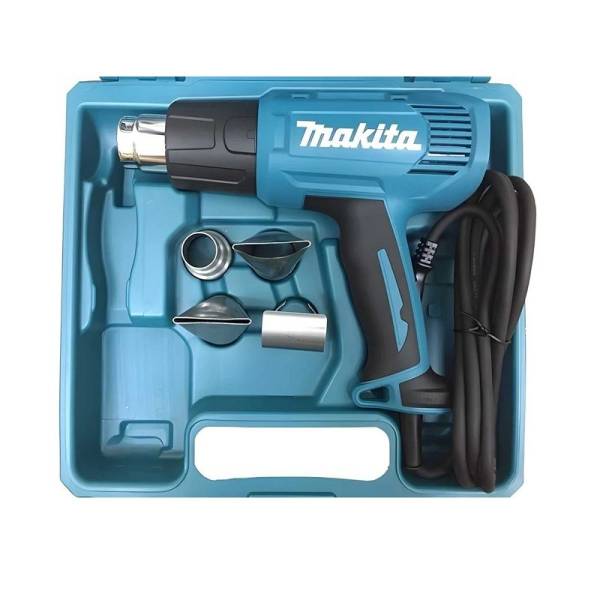 Фен строительный сетевой Makita HG5030K, 1,6кВт, 500°, 4 насадки, L кабеля=2м, кейс тов-126349