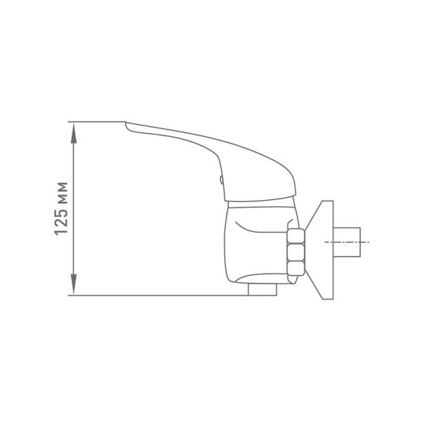 Смеситель для душа Mix&Fix Zetta 1002 с аксессуарами тов-114486