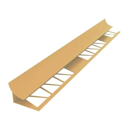 Уголок внутренний под плитку Ideal, пластик, бежевый (2,5 м х 9-10 мм) тов-191190. Артикул �