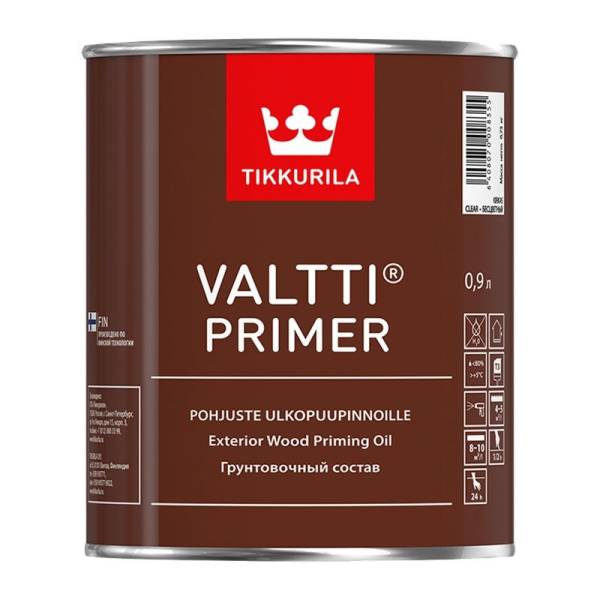 Антисептик для древесины Tikkurila Valtti Primer грунтовочный (0,9 л) тов-138162