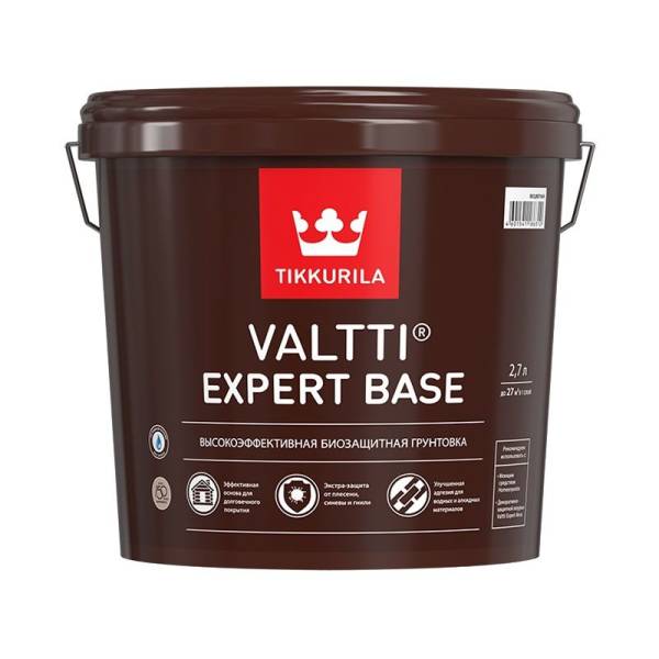 Антисептик грунтовочн. Tikkurila Valtti Expert Base для дерева (2,7 л) тов-170356